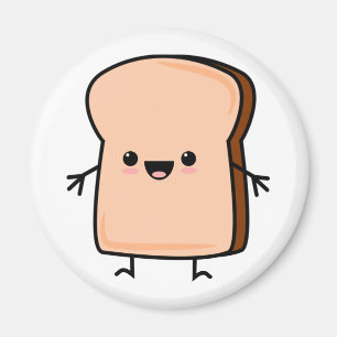 Niedliches Toastbrot Magnet
