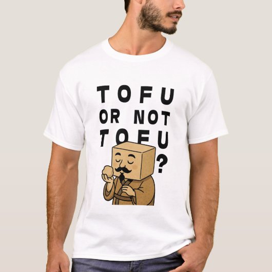 Niedliches Tofu Shakespeare Design T-Shirt (Vorderseite)
