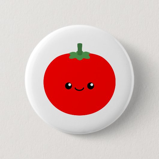 Niedliches Tomaten Button (Vorderseite)
