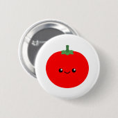 Niedliches Tomaten Button (Vorne & Hinten)