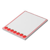Niedliches Tomaten Gezeichnet Notizblock (Rotiert)