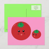 Niedliches Tomaten Postkarte (Vorne/Hinten)