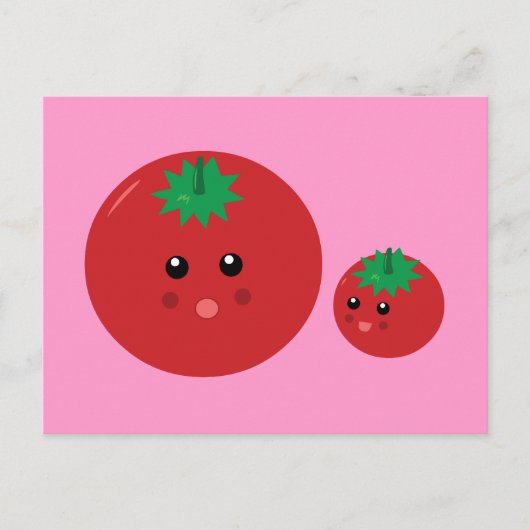 Niedliches Tomaten Postkarte (Vorderseite)