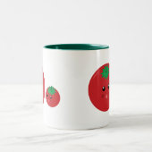 Niedliches Tomaten Zweifarbige Tasse (Mittel)