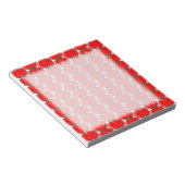 Niedliches Tomatenhintergrundmuster Notizblock (angewinkelt)