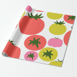 Niedliches Tomatenwackelpapier Geschenkpapier