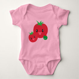 Niedliches Tomato kawaii-Baby Baby Strampler