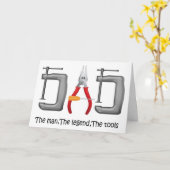 niedliches Tool Set VATER , Vatertag Grüße Karte (Gelbe Blume)