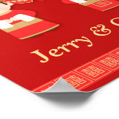 Niedliches traditionelles chinesisches Ehemann-Dek Poster (Ecke)