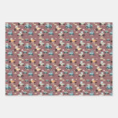 Niedliches Traktormuster Farmland Geschenkpapier Set (Vorderseite 2)