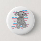Niedliches Trans Lamb Button (Vorderseite)