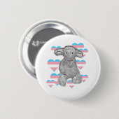 Niedliches Trans Lamb Button (Vorne & Hinten)