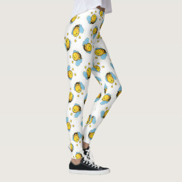 Niedliches Traubenmuster Leggings