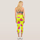 Niedliches, trauriges, bittes Stück Wassermelone g Capri Leggings (Rückseite)