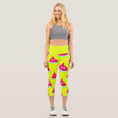Niedliches, trauriges, bittes Stück Wassermelone g Capri Leggings (Vorderseite)