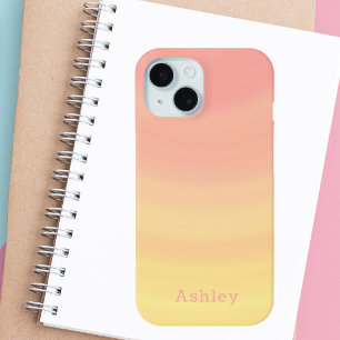 Niedliches, trendiges Pink und gelbe Girly Case-Mate iPhone Hülle