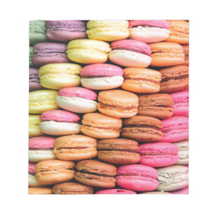 Niedliches trendy bunt französisches Macaron Cooki Notizblock