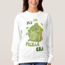 Niedliches, trendy Kiktok-Pickle in einem Glas Sweatshirt