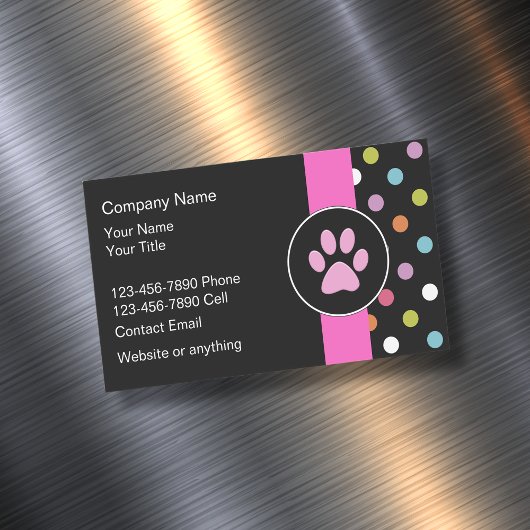 Niedliches trendy Pet Service Business Card Magnet