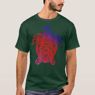 Niedliches trendy Sea Turtle Ocean Blue Tribal Ges T-Shirt