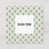 Niedliches trendy Third Eye Muster Quadratische Visitenkarte (Vorderseite)