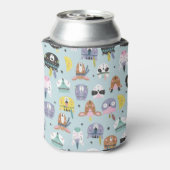 Niedliches Tribal-Gesichtsmuster Dosenkühler (Kanne Rückseite)