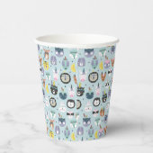 Niedliches Tribal-Gesichtsmuster Pappbecher (Rechts)