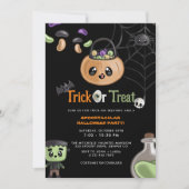 Niedliches Trick oder Behandlung Spooktacular Hall Einladung (Vorderseite)