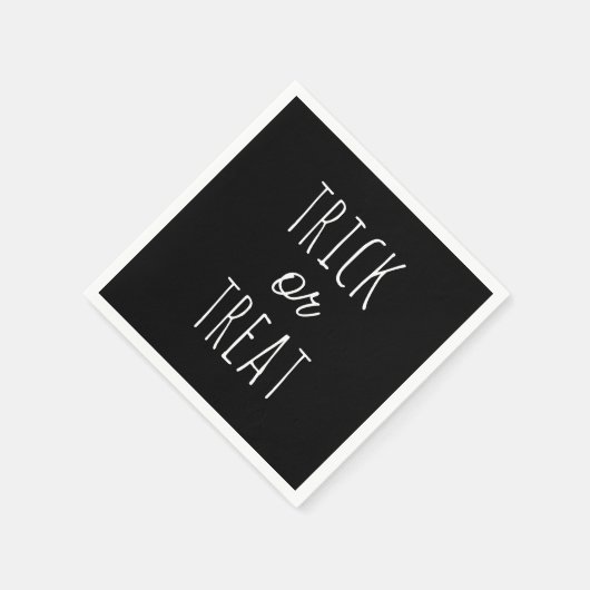 Niedliches Trick oder Party für Kinder behandeln | Serviette (Ecke)