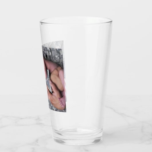 NIEDLICHES Trinkglas für Soldaten der USA Glas (Links)