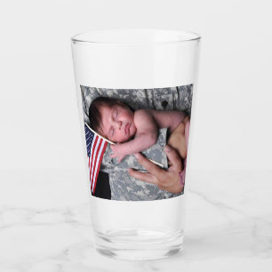 NIEDLICHES Trinkglas für Soldaten der USA Glas