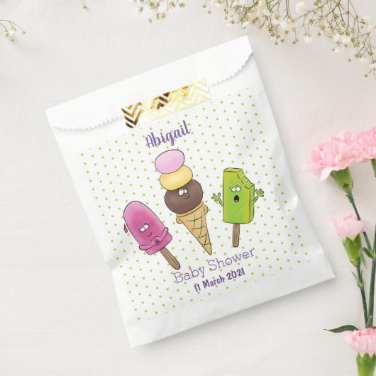 Niedliches Trio aus Cartoon-Eis Geschenktütchen (Versiegelt)