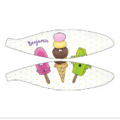 Niedliches Trio aus Cartoon-Eis Mini Basketball (Panele)