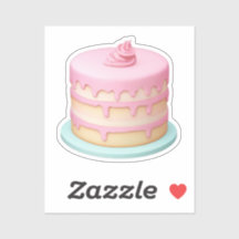 Niedliches Tropfen Pink Cake Emoji