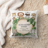 Niedliches Tropical Jungle Safari Animals Boy Kind Kissen (Decke)