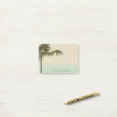 Niedliches Tropical, Palm Tree, Personalisiert Post-it Klebezettel (Auf Schreibtisch)