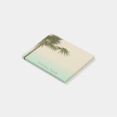 Niedliches Tropical, Palm Tree, Personalisiert Post-it Klebezettel (angewinkelt)