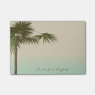 Niedliches Tropical, Palm Tree, Personalisiert Post-it Klebezettel