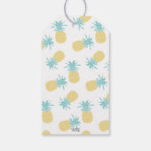 Niedliches tropisches Ananas Luau Party Vielen Dan Geschenkanhänger (Rückseite)