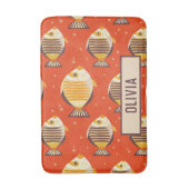 Niedliches tropisches Fischmuster Badematte (Vorderseite Vertikal)