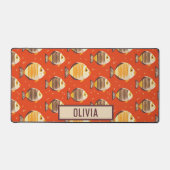 Niedliches tropisches Fischmuster Schreibtischunterlage (Vorderseite)