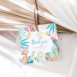 Niedliches tropisches Party Geschenkanhänger