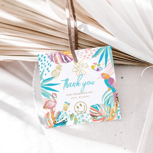 Niedliches tropisches Party Geschenkanhänger