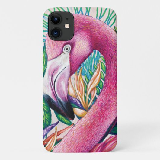 Niedliches tropisches Rosa Flamingo IPhone / IPad Case-Mate iPhone Hülle (Rückseite)