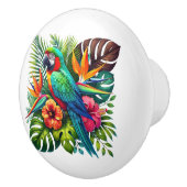 Niedliches tropisches Strandhaus Keramikknauf (Rechts)