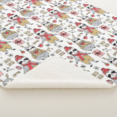 Niedliches tropisches Weihnachtssherpa Blanket Sherpadecke (3/4)