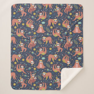 Niedliches tropisches Weihnachtssherpa Blanket Sherpadecke