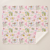 Niedliches tropisches Weihnachtssherpa Blanket Sherpadecke (Vorderseite (Horizontal))