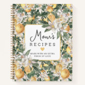 Niedliches tropisches Zitrusfrüchterezept Notizblock (Vorderseite)