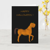 Niedliches Trotting Halloween Karte (Gelbe Blume)